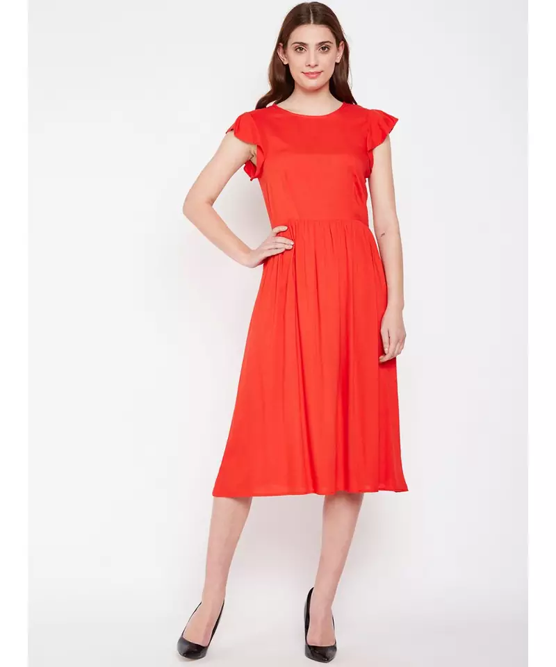 Fiery Beach Tymon A Line Dress