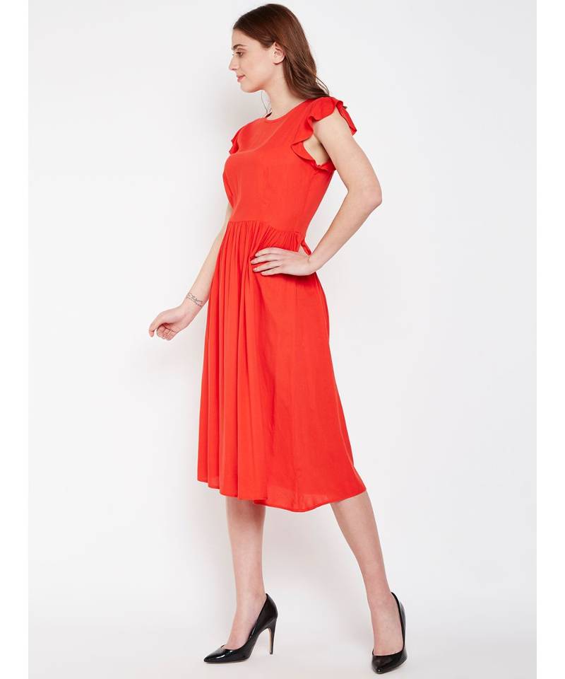 Fiery Beach Tymon A Line Dress
