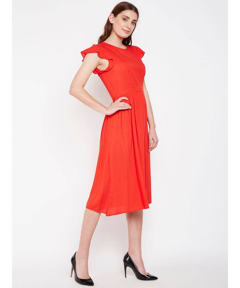 Fiery Beach Tymon A Line Dress
