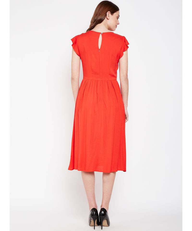 Fiery Beach Tymon A Line Dress