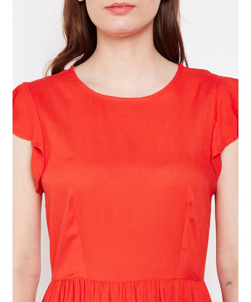 Fiery Beach Tymon A Line Dress