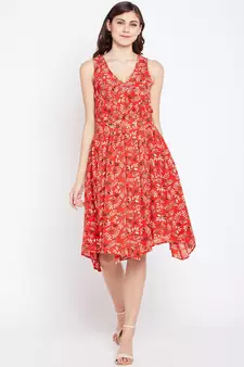 Floral Elma Style Bound Glam Dress