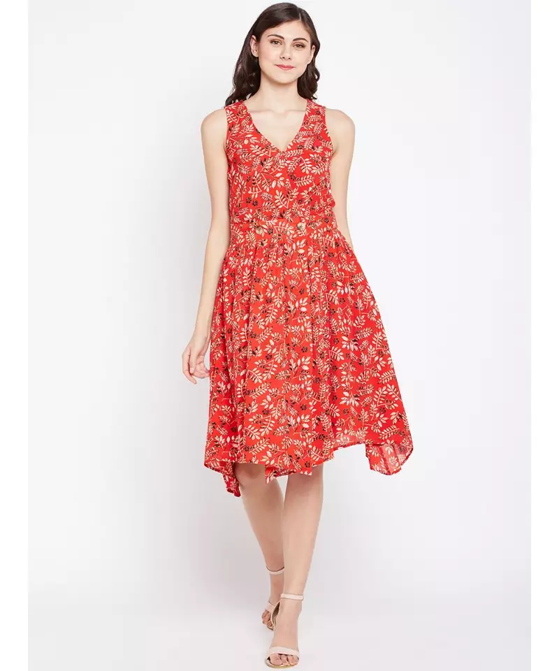 Floral Elma Style Bound Glam Dress