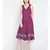 Floral Border Lemon A Line Dress