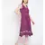 Floral Border Lemon A Line Dress