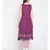 Floral Border Lemon A Line Dress