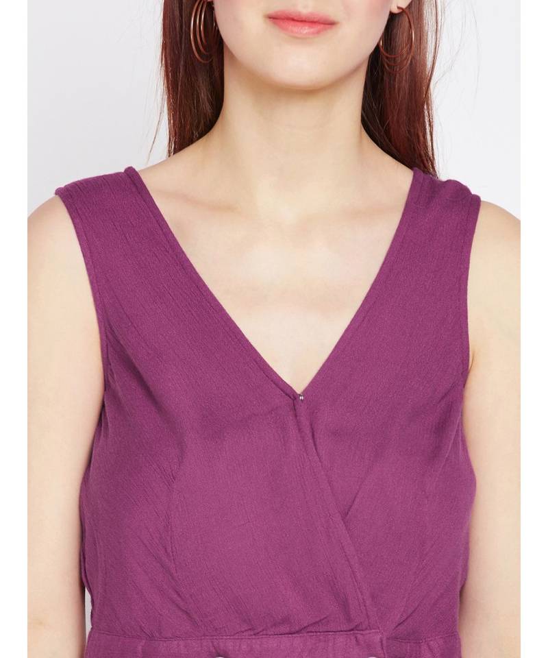 Floral Border Lemon A Line Dress