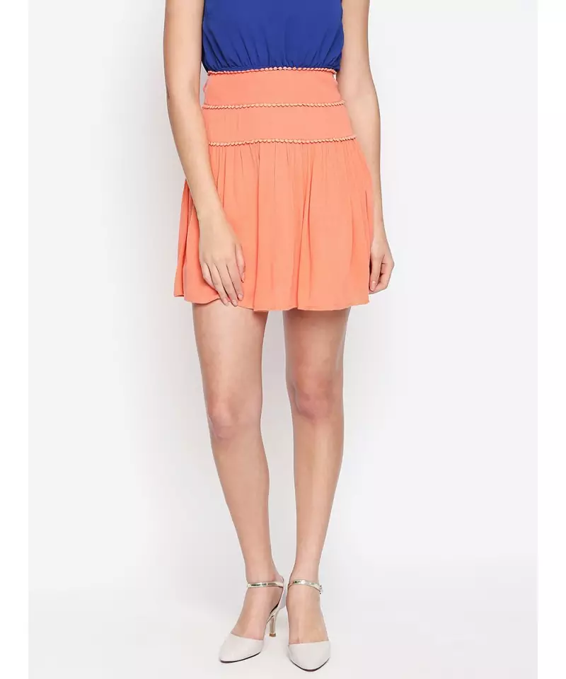 Orange Mezerra Corset Styled Skirt