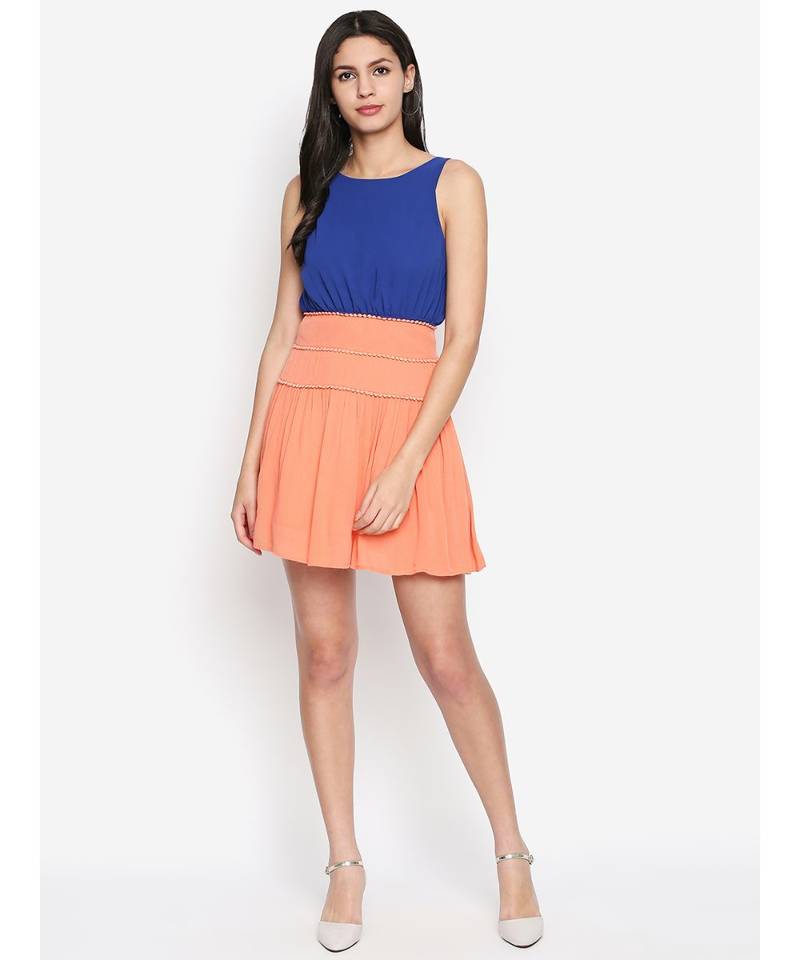 Orange Mezerra Corset Styled Skirt