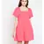 Bella Lenny Button Detail Pink Dress