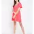 Bella Lenny Button Detail Pink Dress