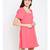 Bella Lenny Button Detail Pink Dress