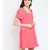 Bella Lenny Button Detail Pink Dress