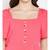 Bella Lenny Button Detail Pink Dress