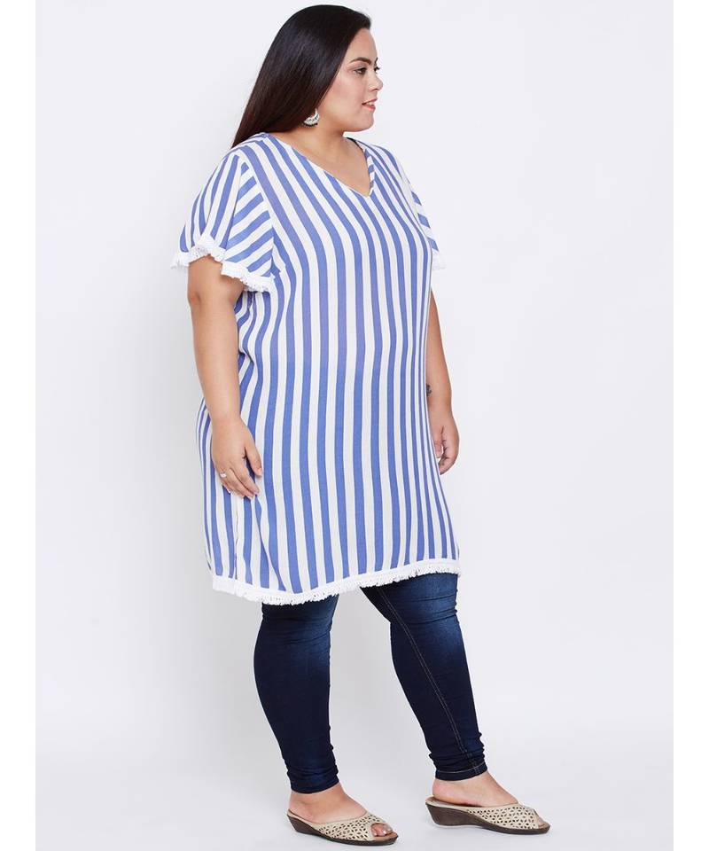 Stripe Marissa Festive Glam Plus Tunic
