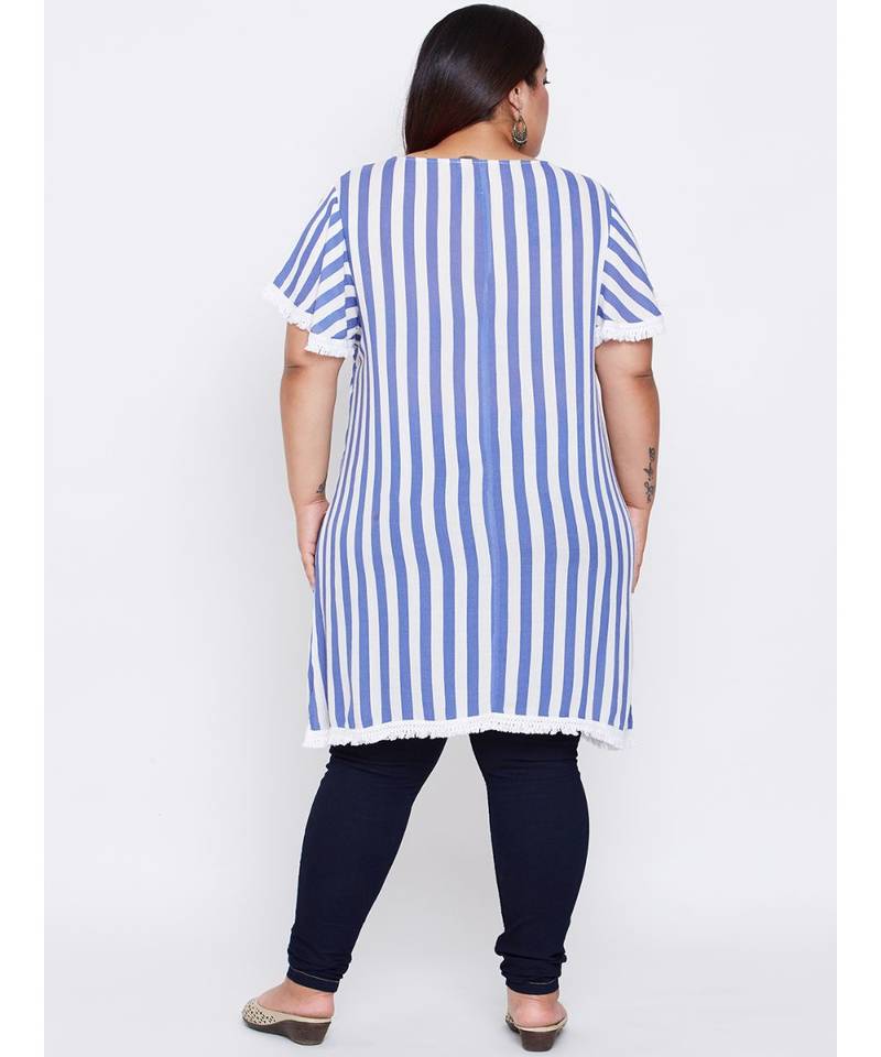 Stripe Marissa Festive Glam Plus Tunic