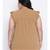 Camel Seventies Embro Plus Size Top