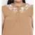 Camel Seventies Embro Plus Size Top