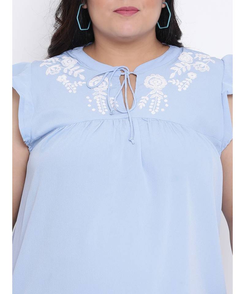 Sky Shamira Embro Plus Size Top