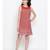 Abstract Sunset Sheer Dress