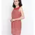 Abstract Sunset Sheer Dress