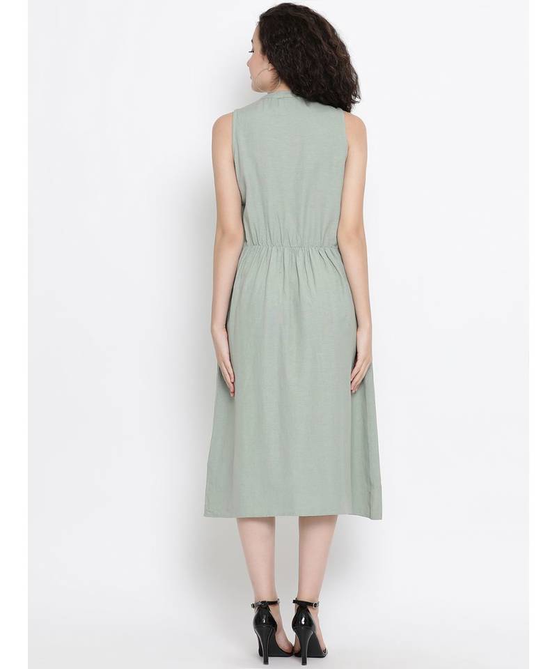 Grey Lambarda Opulent A Line Dress