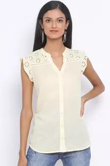 Sunset Haze Schiffli Women Top