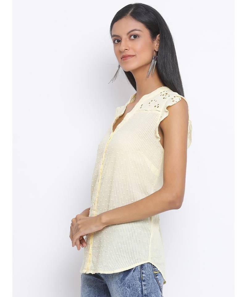 Sunset Haze Schiffli Women Top