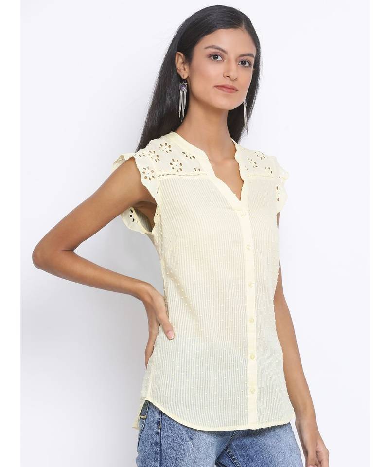Sunset Haze Schiffli Women Top
