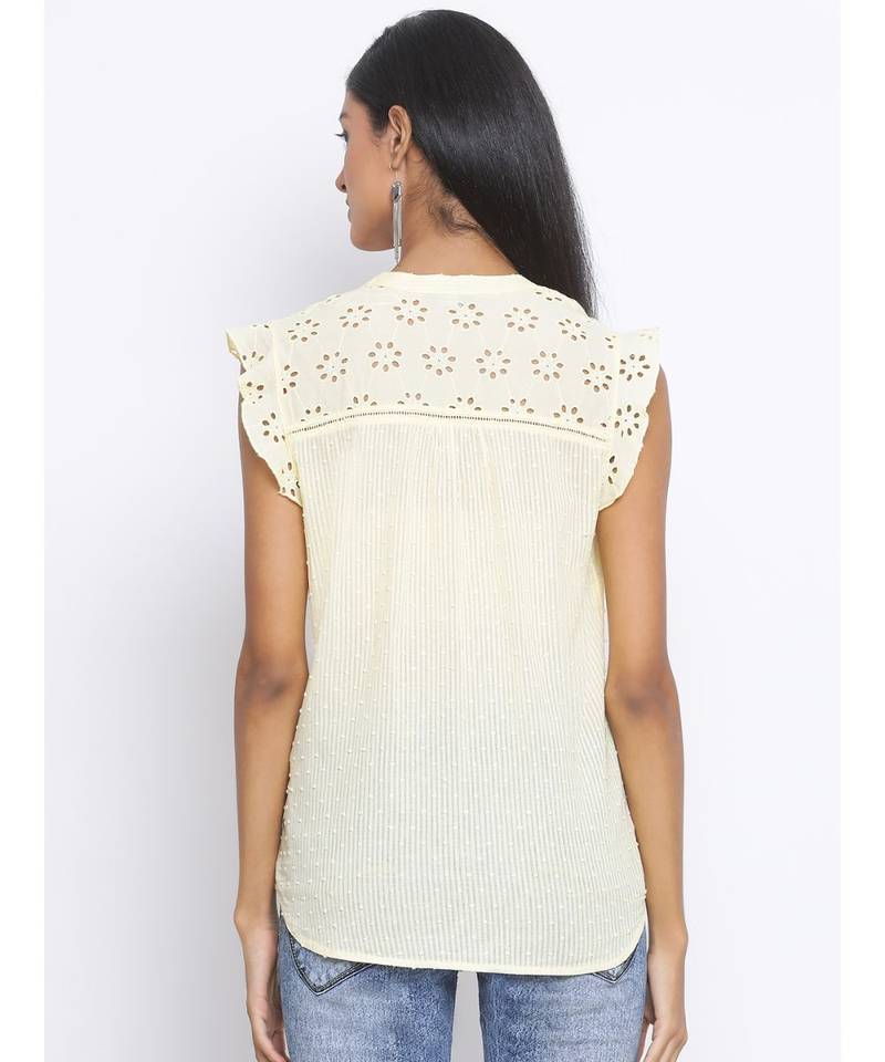 Sunset Haze Schiffli Women Top