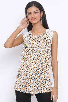 Polka Novelty Lace Details Women Top