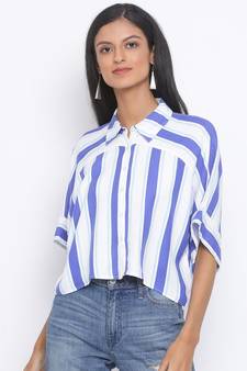 Stripe Midnight Classic Women Shirt
