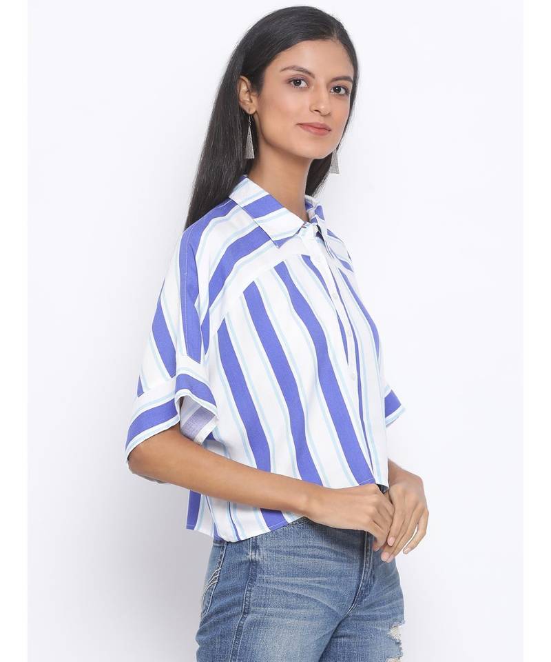 Stripe Midnight Classic Women Shirt