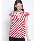 Stripe Fluid Women Top