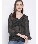Polka Frill Stop Women Top