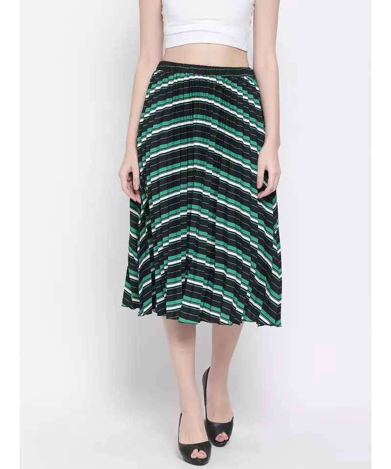 Abstract Wave Nora Women Skirt