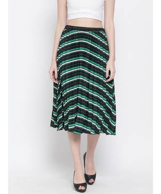 Abstract Wave Nora Women Skirt 1