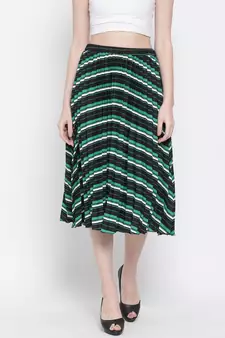 Abstract Wave Nora Women Skirt