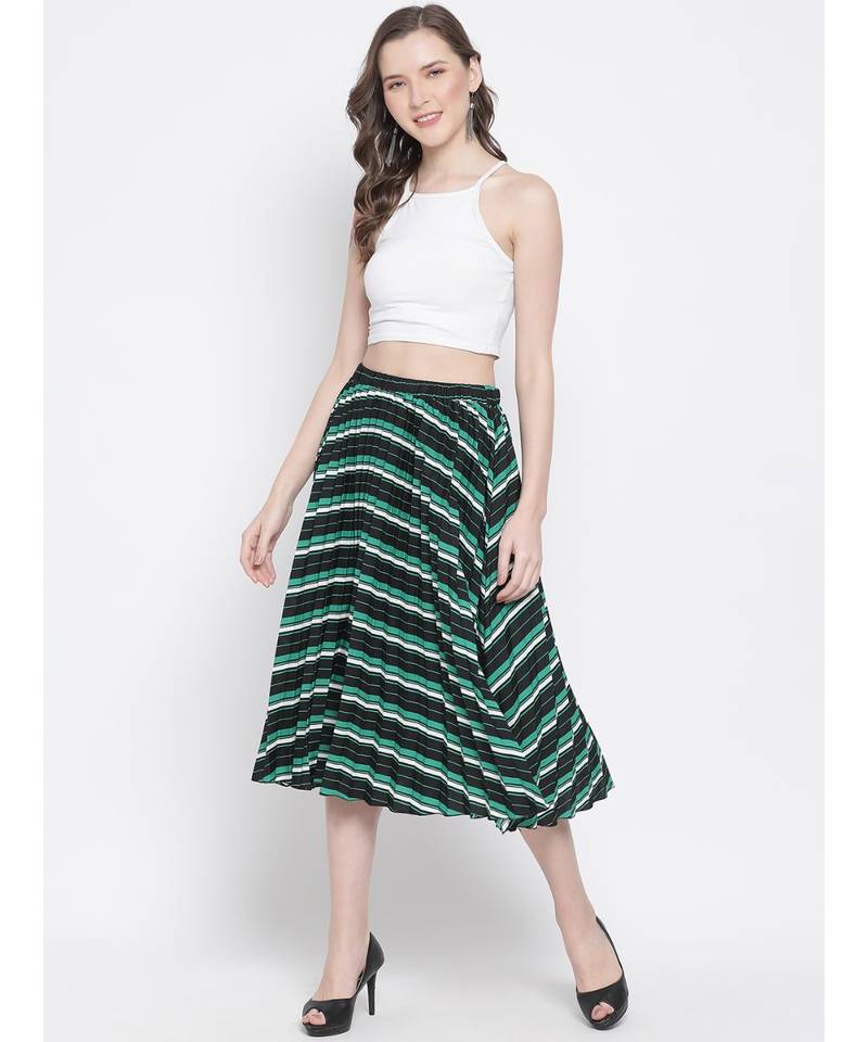 Abstract Wave Nora Women Skirt