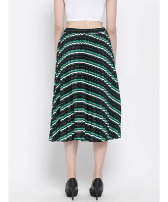 Abstract Wave Nora Women Skirt 5