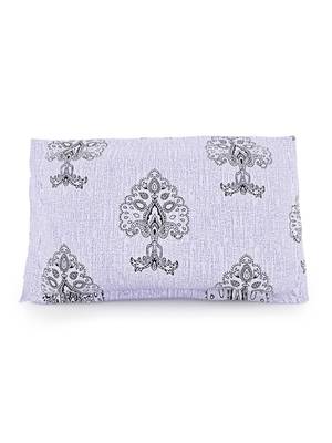 Premium 100% Cotton 200 TC Floral Single Bed Sheet with 1 Pillow Cover  Beige Off White 5