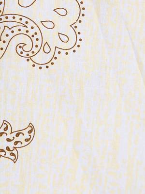 Premium 100% Cotton 200 TC Floral Single Bed Sheet with 1 Pillow Cover  Off White Grey 4