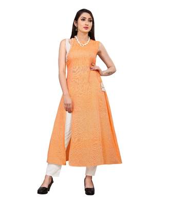 multicolor Key Hole - layered Kurti 1