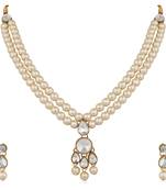 White pearl necklace-sets