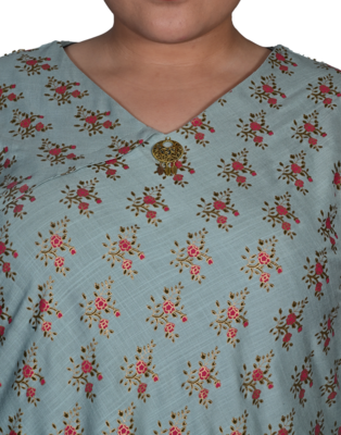 Grey printed cotton cotton-tops 5