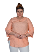 Pink printed cotton cotton-tops