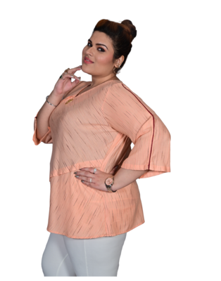 Pink printed cotton cotton-tops 3