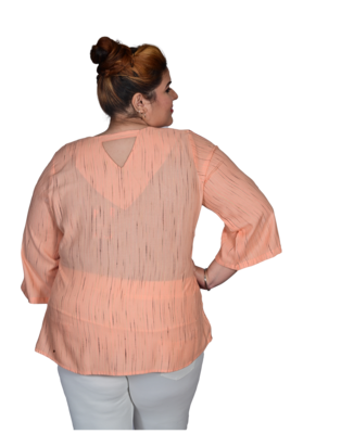Pink printed cotton cotton-tops 4