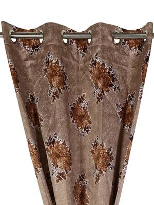 Swayam Off White Colour Floral Sigma Eyelet Curtain 2