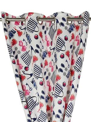Swayam Multicolour Colour Floral Printed Eyelet Curtain 2